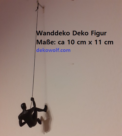 Wandschmuck Wanddeko Bergsteiger Kletterer Figur Deko Figuren Dekoration – Bild 5