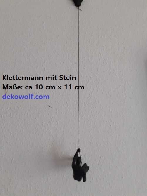 Bergsteiger mit Fels