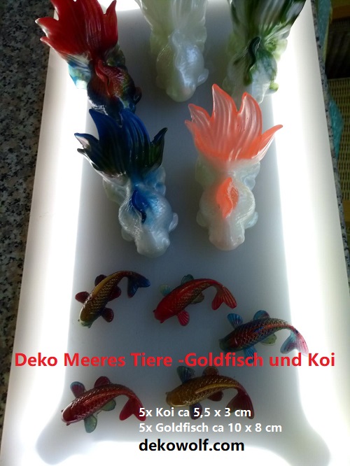 Deko Meeres Tiere -Goldfisch und Koi